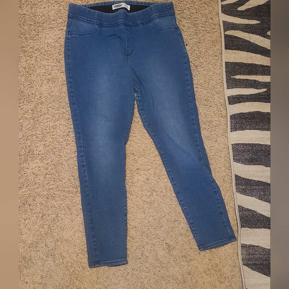 Old Navy Women's Skinny Jeans in Deep Blue